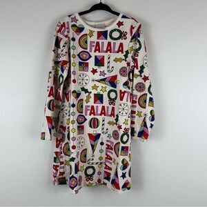 Hanna Andersson Holiday Print Dress Falala Size 110 US 5 Girls Christmas
